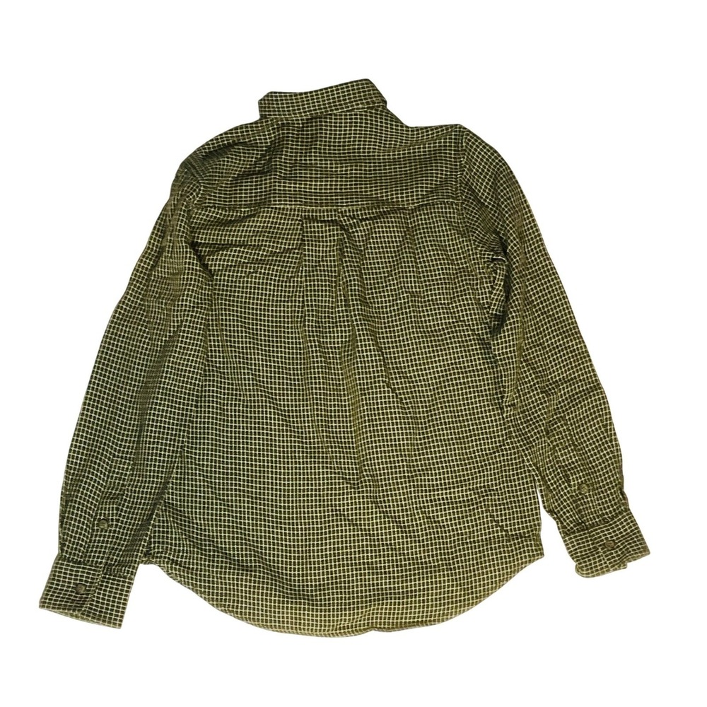 Bridge & burn womens Bird shirt organic cotton button windowpane check XS gorp - Picture 5 of 10